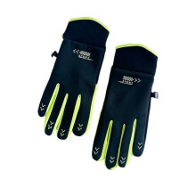 Thermal Fleece-Lined Gloves - Unisex Winter Outdoor Warmth, Touchscreen Compatible, Durable Plush Polyester for Driving, Cycling, Skiing
