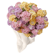 Handmade Crochet Rose Bouquet Blanket – Soft, Lightweight Knitted Throw for Mother's Day, Birthday & Home Decor (Compatible with Cozy Spaces)