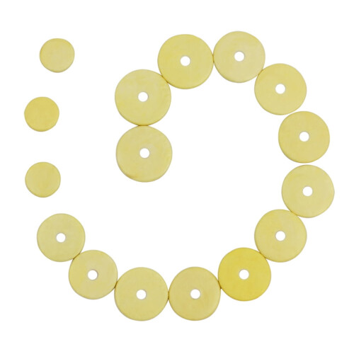 Raindrops 16 in 1 Replacement Elastic Wood Flute Pads Light Yellow 2