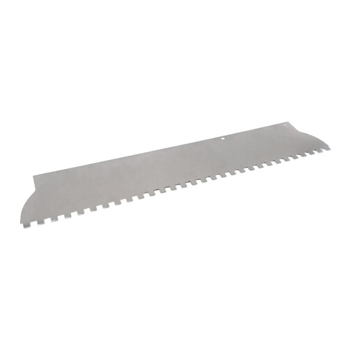 Tile Tool Sturdy Plastering Masonry Work Tile Trowel Blade with Square Notch 600x110x0.7mm