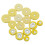 Raindrops 16 in 1 Replacement Elastic Wood Flute Pads Light Yellow 4