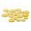 Raindrops 16 in 1 Replacement Elastic Wood Flute Pads Light Yellow 5