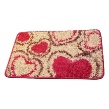 Valentine's Day Love Mat, Red Square Floor Mat for Bathroom, Kitchen, Bedroom – 24x36 Inch, Compatible with Home Decor