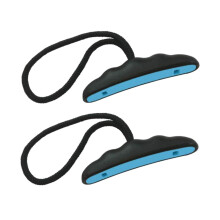 2 Pieces Kayak Handles Canoe Carrying Handles for Water Sports Canoeing Deck Black Blue