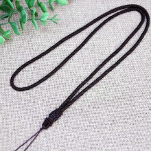 5 Chinese Thread Knotted Silk Love Rope String Pendant Necklace Jewelry Cord-3# Brown