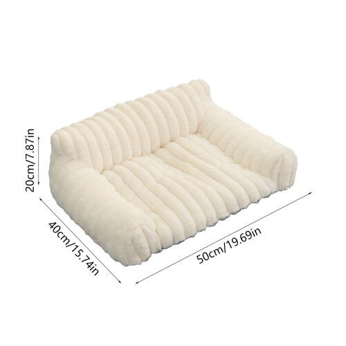 Canapé-lit pour chat avec support en mousse et housse lavable 2