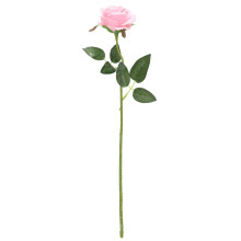 Realistinen tekonuruusukimppu silkkiä, 40 cm vaaleanpunainen, aidonnäköinen tekoruusu kotiin/hääihin/juhlakoristeluun