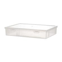 Clearance Under 1$ Large Capacity Storage, Transparent Desktop File Storage Box Plastic Office Student Study Document Storage Box