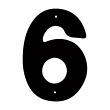 3D Iron Art House Number Sign, Simple Screw-Mounted Home Address Plaque for Outdoor Display, 4"x6"