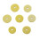 Raindrops 16 in 1 Replacement Elastic Wood Flute Pads Light Yellow 8