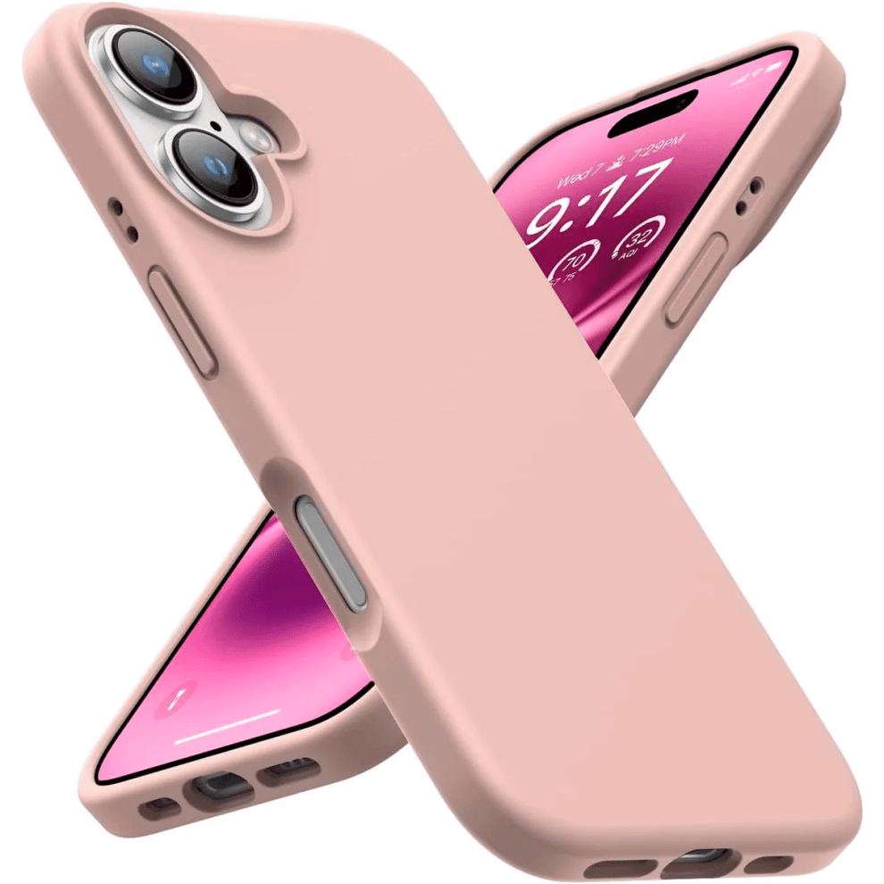 Rose Liquid Silicone Iphone 16 Case Â Shockproof Slim Gold 9180333314881
