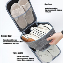 Travel Shoe Bag, Portable Shoe Organizer, Water-Resistant Storage Pouch for Multiple Pairs, Suitcase Packing Solution, Frequent Travelers