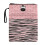 Book Cover with Zip Closure, 300D Polyester, Pink Zebra 1