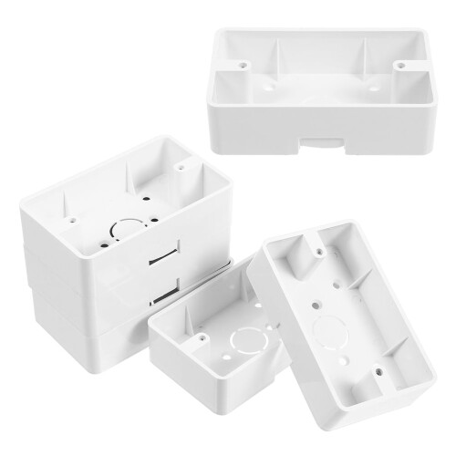 Plastic Junction Box Surface Mount 6 pcs