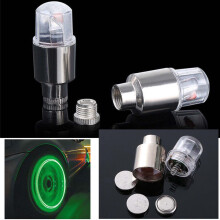 LED Tire Lights 2PCS – Neon Wheel Caps w/ Motion Sensor, AG10 Battery, Alloy, Compatible with Cars, Bikes, Scooters