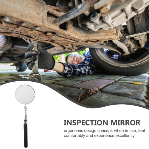 Flexible Telescoping Mirror Inspection Mirror for Vehicle 1Pack 2