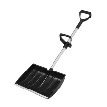 Durable 47-inch Snow Shovel with Auxiliary Handle – Plastic Push Shovel for Heavy Snow, Grain Storage & Outdoor Use