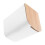1Pc Press Type Household Trash Can Plastic White Garbage Bin with Cover 4