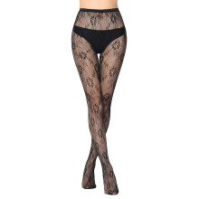 Floral Ribbon Print Seggings Pantyhose for Women Elegant Patterned Tights Design