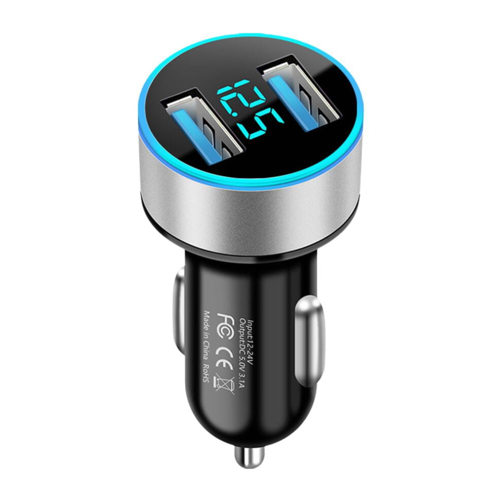 Car Cigarette Lighter Splitter With Dual Usb Ports 9043876475146