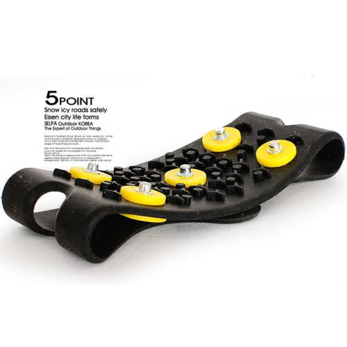 Ice Traction Shoe Covers with Metal Spikes 1
