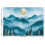 Forest Tree Fog Mountain Moon Placemats 12x18" Washable 2