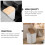 1Pc Press Type Household Trash Can Plastic White Garbage Bin with Cover 7