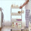 Λεπτή Αποθήκευση Cart4Tier Λευκή Κινητή Ραφιέρα για Μπάνιο & Γραφείο 4