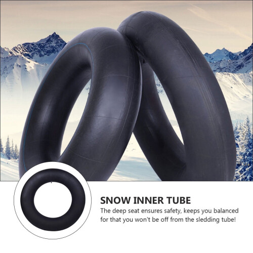 Black Inflatable Snow Tube Winter Sledding 1 Pack 2