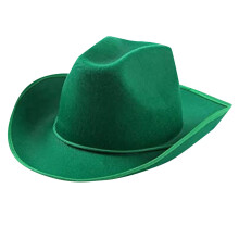 St. Patrick's Day Green Brim Cowboy Hat Decoration Irish Party Hat