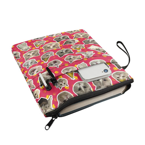 Polyester Zip Book Cover Sleeve – 300D/210T, Decorative 2