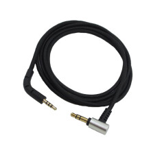 Durability 3.5mm to 2.5mm Cord Nylon Braided Cable for & W P7 Headphones Stereo Bass Cable 120cm