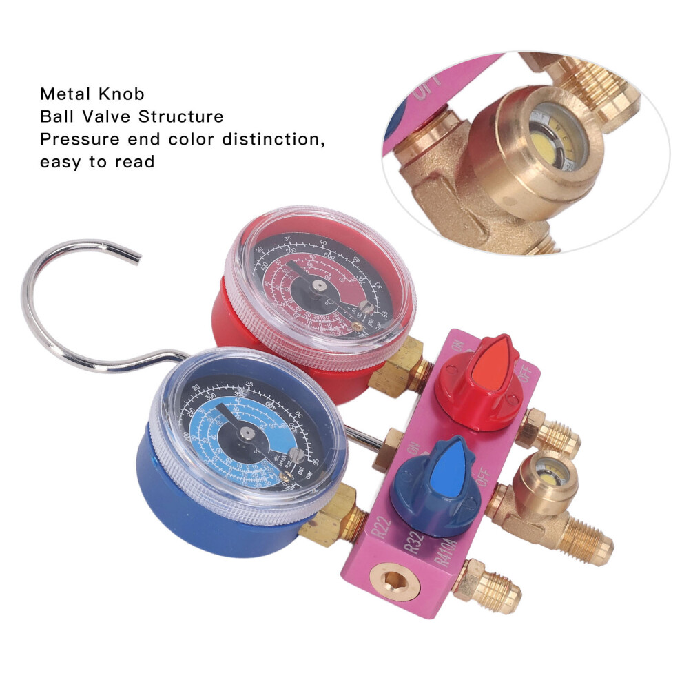 Mini Refrigerant Manifold Gauge with Hose