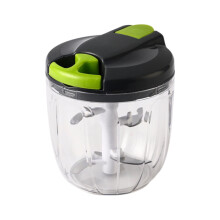 Manual Food Processor Vegetable Chopper, Portable Hand Pull String Garlic Mincer Onion Cutter for Veggies, Ginger, Fruits, Nuts, Herbs, etc.