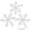 White Frozen Snowflake Ornament Christmas Tree Decor 3