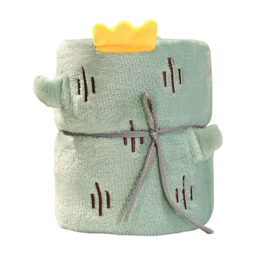 Μαλακή κουβέρτα από fleece κάκτων 39,3x31,4 ιντσών πράσινο πολυεστέρα ελαφρύ ριχτάρι 1