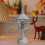 Heritage Glow Snow Lantern LED Table Lamp with Candle Light 5