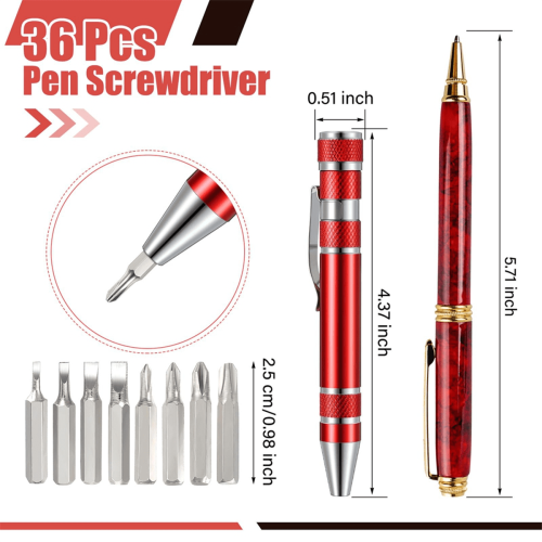 12 Pieces Pen Screwdriver Gifts Multitool Handy Tool Eight in One Magnetic Pocket Multi Precision Function 1
