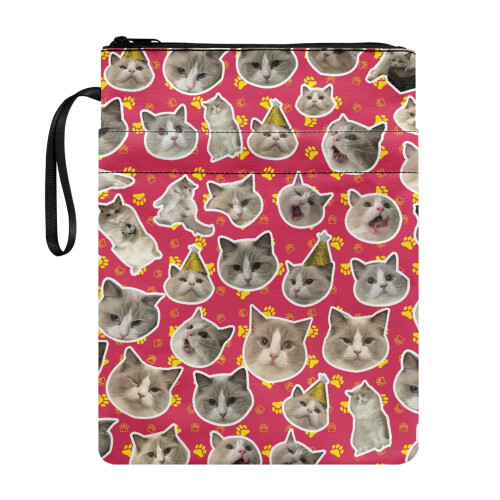 Polyester Zip Book Cover Sleeve – 300D/210T, Decorative