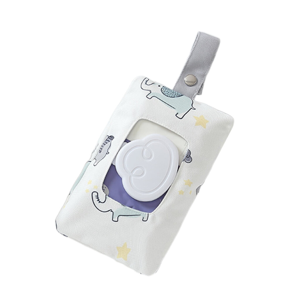 Refillable Wipe Holder Reusable Travel Wet Wipe Container Baby Wipe Pouch Portable for Cotton Wipes Dispenser
