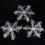 White Frozen Snowflake Ornament Christmas Tree Decor 7
