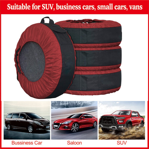 Capa ajustável para pneus de carro, resistente ao sol e à água, tamanho universal para rodas de até 80 cm (31 polegadas), resistente aos raios UV 2