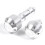 Car Gear Grip  Shift Knob Modification for    2007-2021 Car Accessories Silver 3