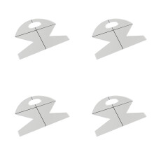 4/2/1pcs Bowl Cozy Template Bag Sewing Ruler Template 10 Inches Acrylic CookieBasket Transparent Household Translucent Templates