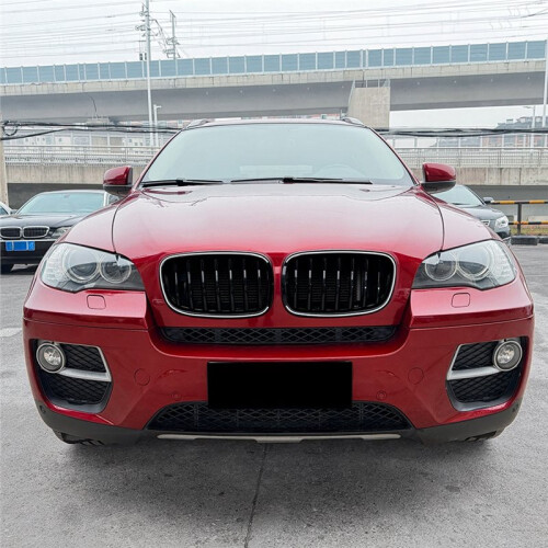 Car Front Kidney Grill Air Intake Grille with LED Light Single  Vertical Grille for  X5 E70 X6 E71 2006-2013 2