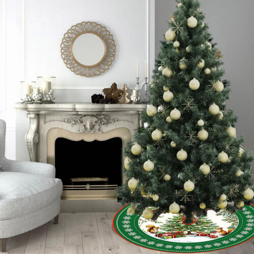 Julgranskjol Vintertomte Tall Snöflingor 86 cm 1