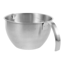 600ml Stainless Steel Mixing Bowls Set with Handle and Pour Spout, Nesting Bowls for Baking, Cooking, Food Preparation
