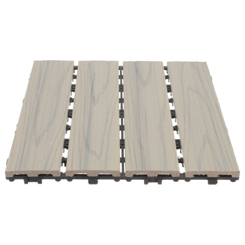 Worgeous Waterproof Interlocking Floor Carpet Tiles Splicing Moisture-proof Grey 2