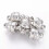 Brass Oval Magnetic Clasp 11x7mm Platinum 5 Sets 1