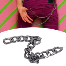 Aluminum Curb Chain 32.8ft Jewelry DIY Silver Black Durable Metal